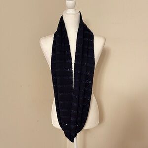 New York & Co, black beaded cowl